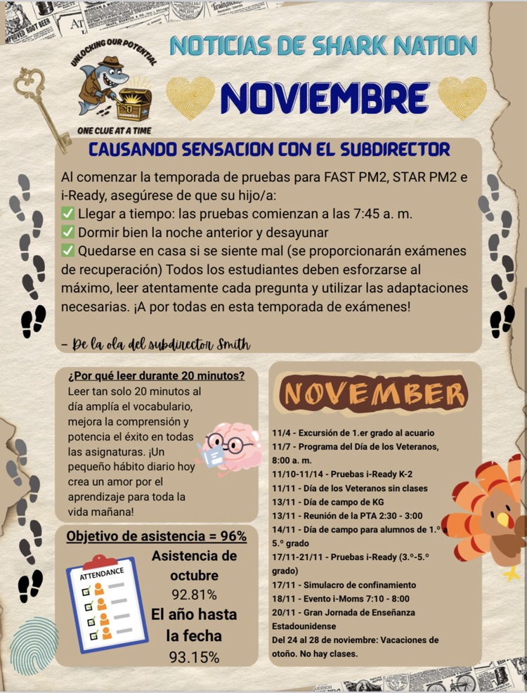 November Parent Newsletter (Spanish)
