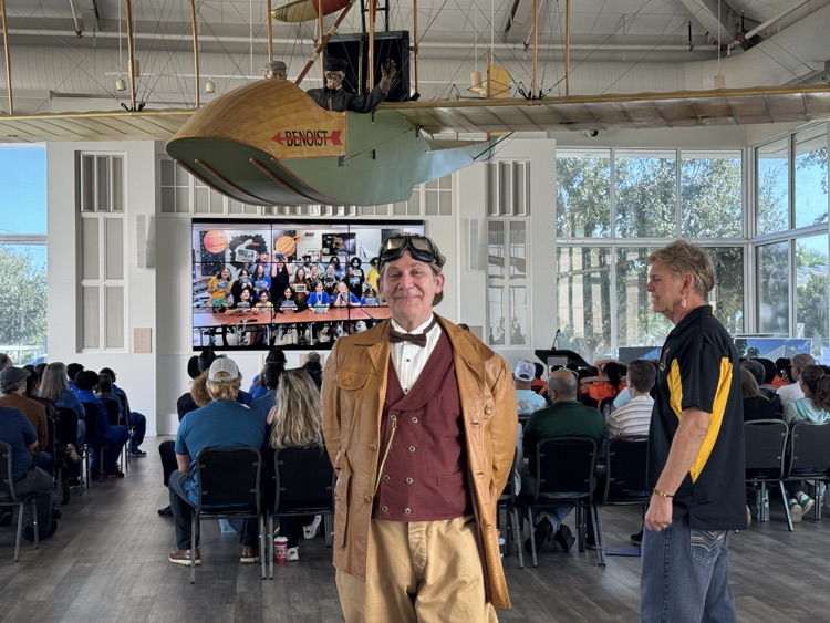 Tony Janus actor under The Beniost flying boat