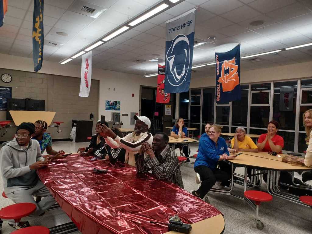 proud guests at Pipo's retirement party