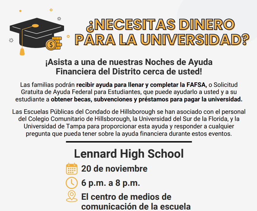 College and Career Night Information for events on Wednesday, 11/19 and Thursday, 11/20.