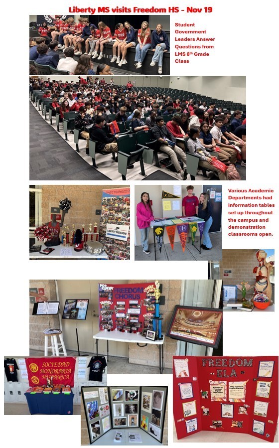 Liberty MS visits Freedom HS