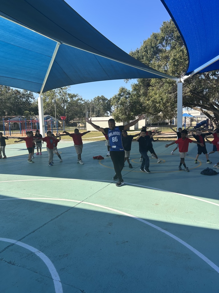 Students learning choreography