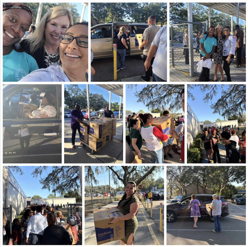Jaffe Tilchin, Mrs. Snellgrove and Fraternity Photos from Turkey Meal giveaway