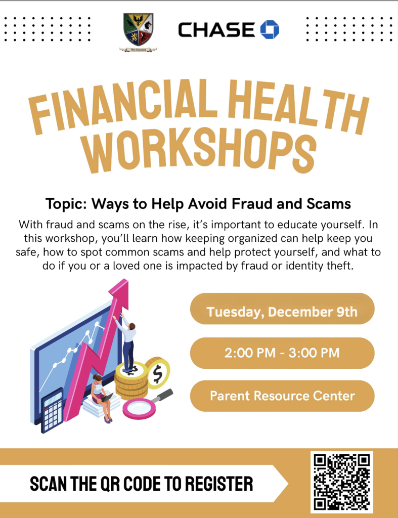 Chase - Financial Health Workshop - December flyer