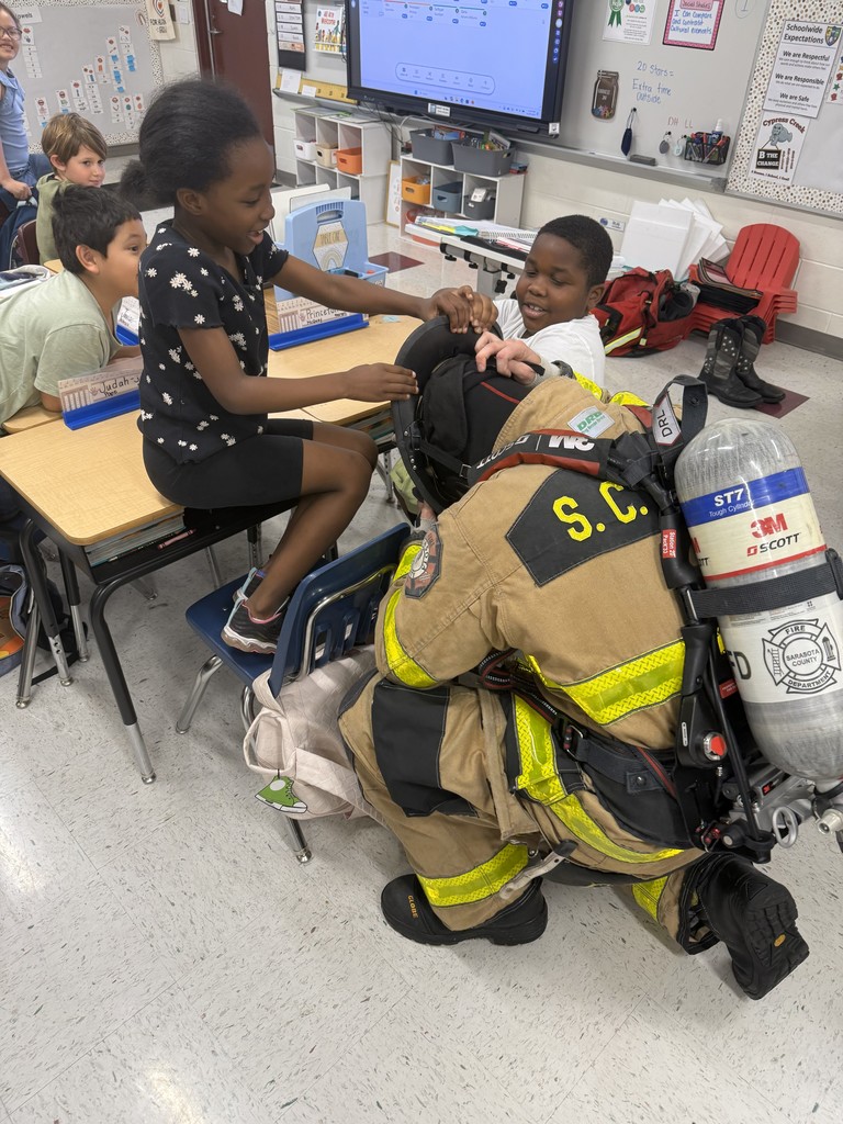 Student with a fireman