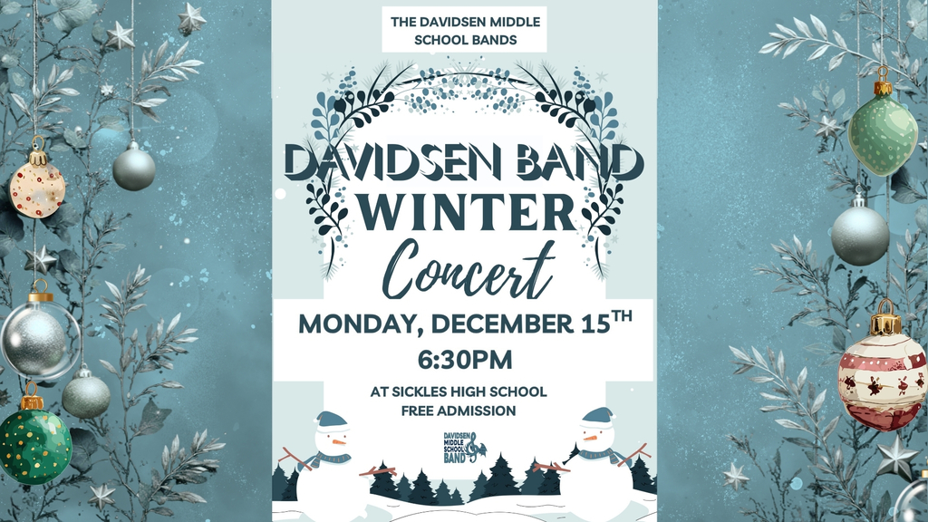 Davidsen Band Winter Concert Dec 15th