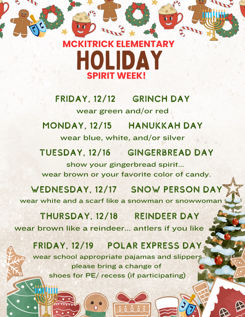Holiday Spirit Week
