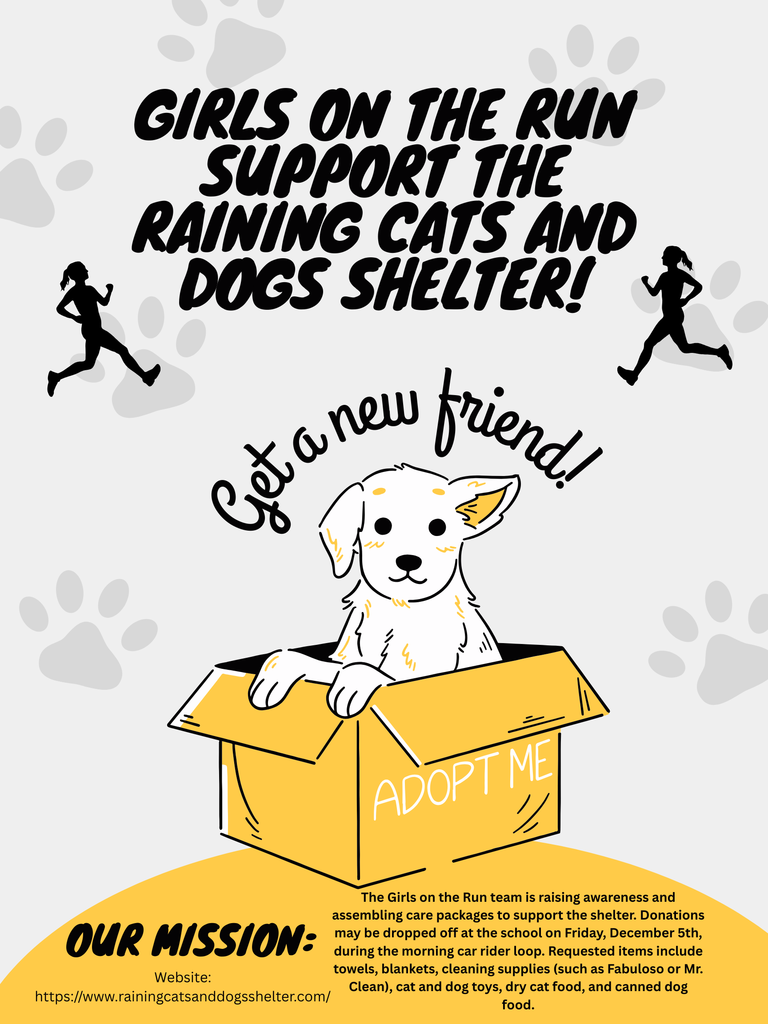 Flyer for pet donations