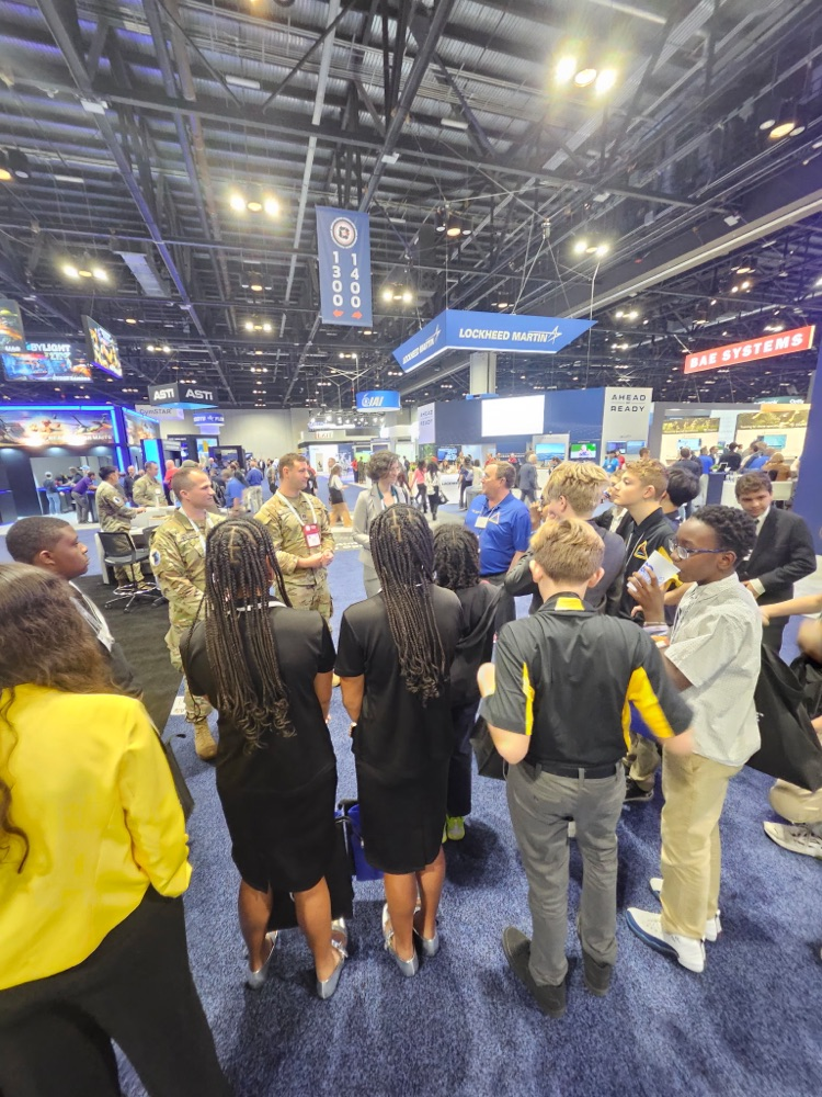 Stewart Middle School students at I/ITSEC 2025