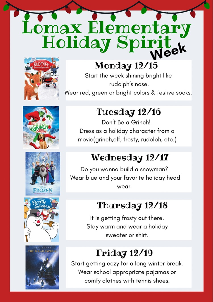 Holiday Spirit Week