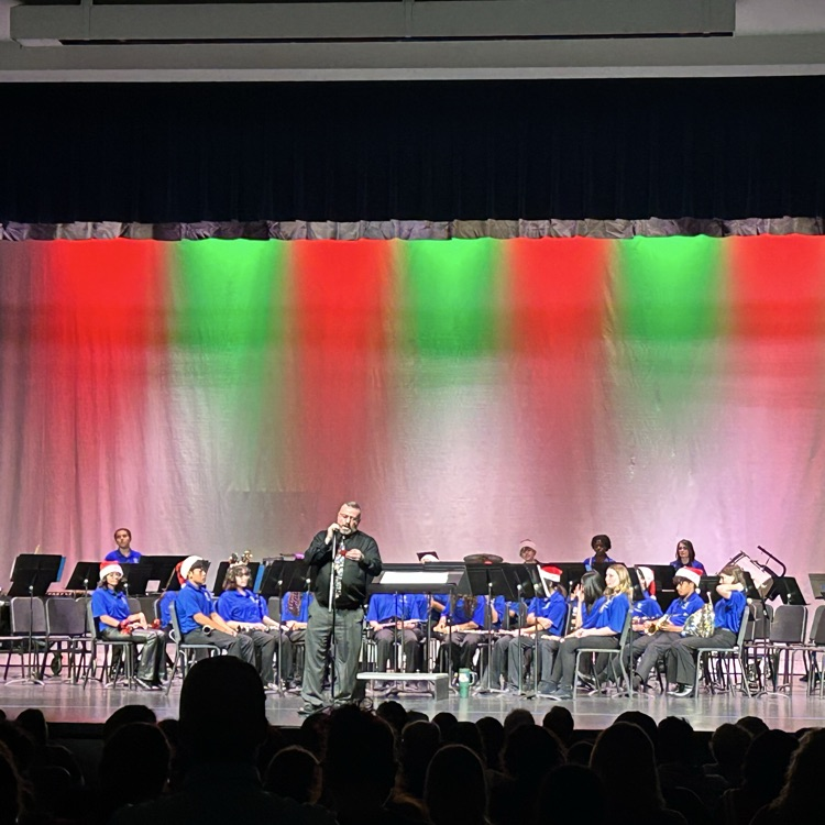 Here we go! Mr. Shultz and our Rodgers band students are off to a festive start to the season!
