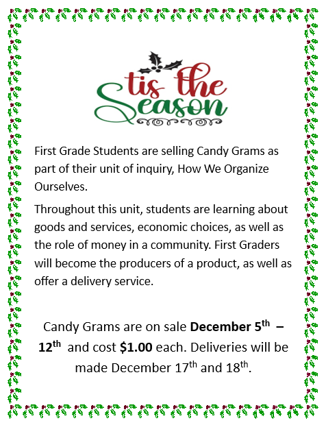 Candy gram flyer