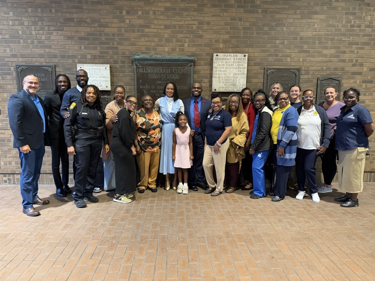 Asya Adkins-Cenatus with Oak Park group