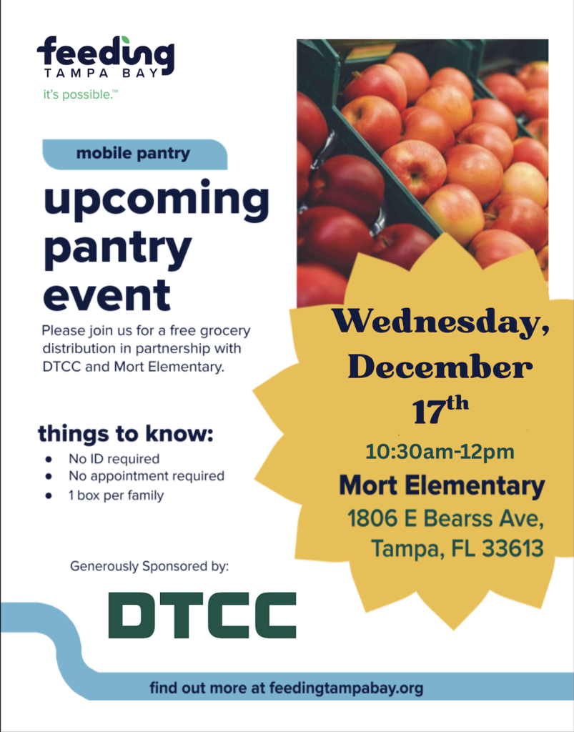 Mobile Food Pantry December 17th 10:30am-12pm