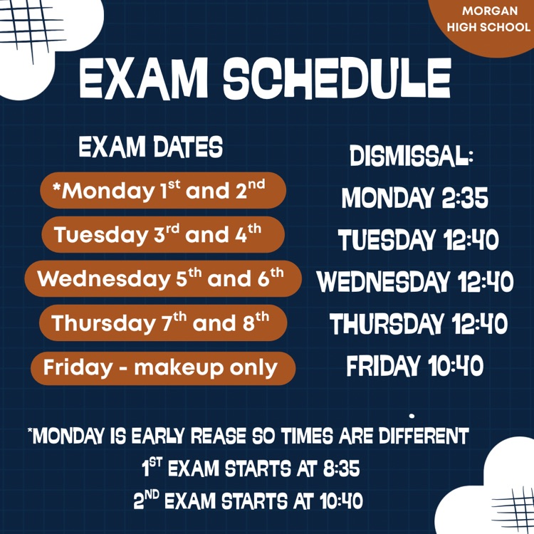 exam schedule