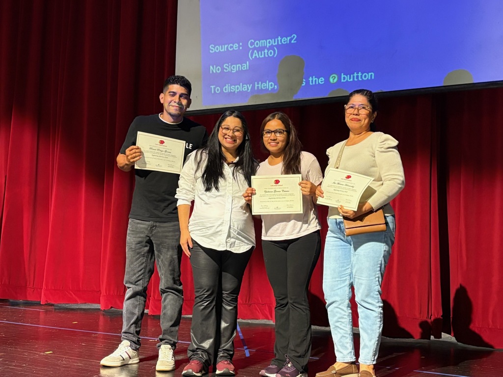 Students with certificates