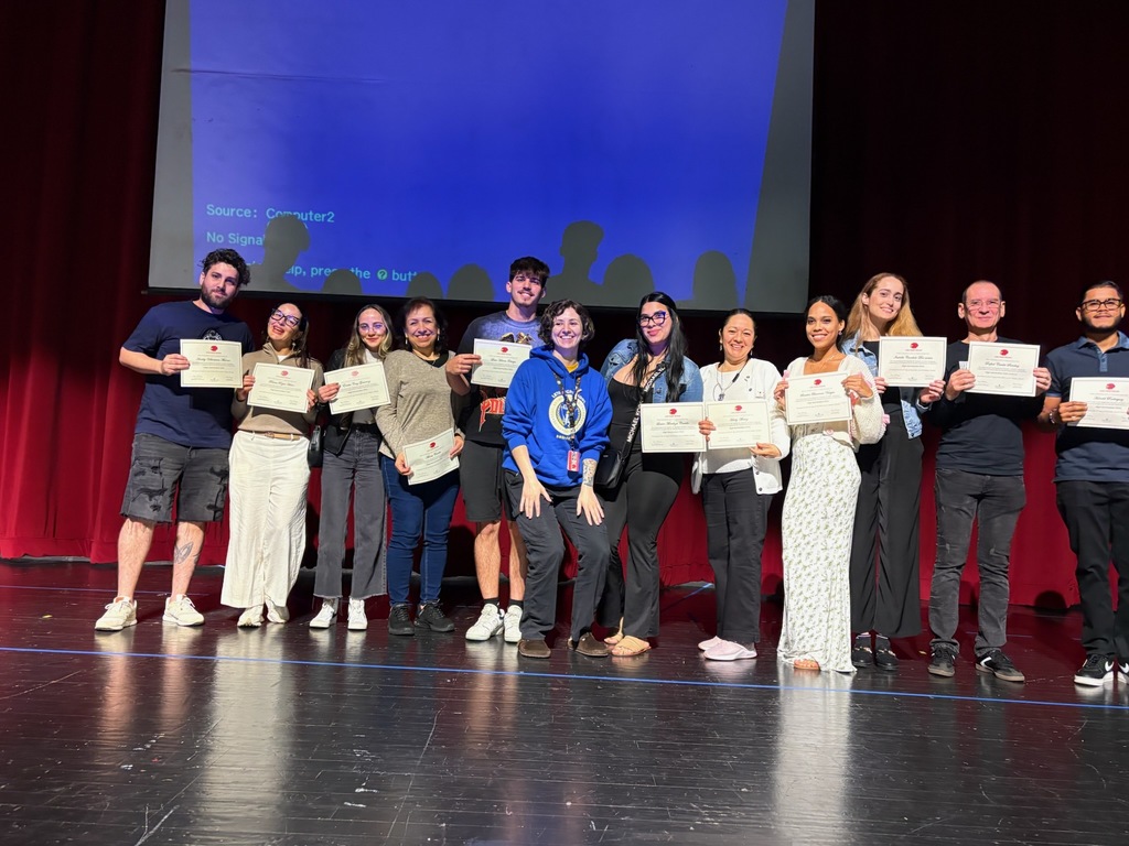 Students with certificates