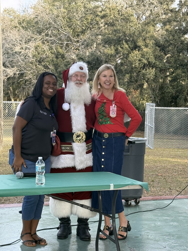 Santa with Mrs. Snellgrove and Mrs. Thompkins