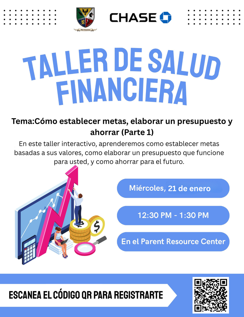 How to set goals, build a budget and save part 1 workshop with Chase on January 21st