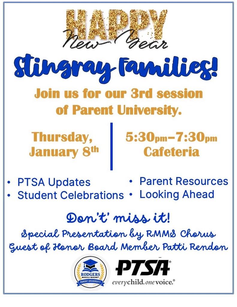 Parent University Flyer