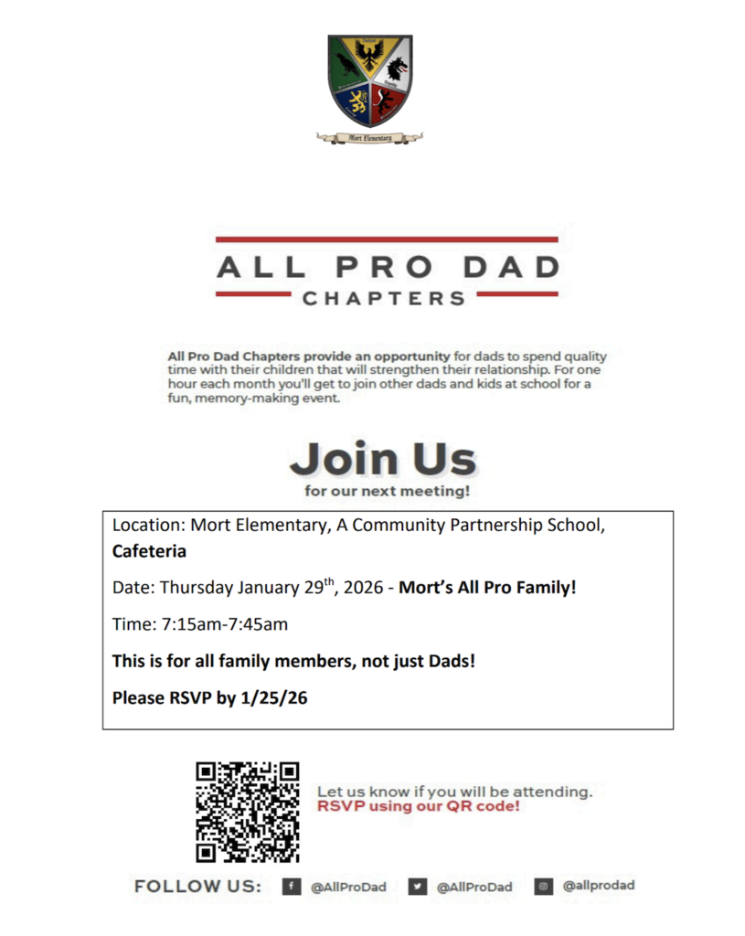 All Pro Family - January 29th 7:15am in the Cafeteria