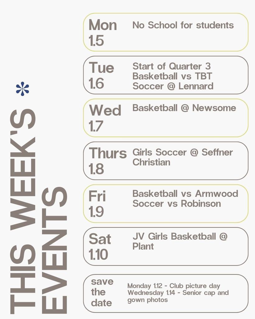 week calendar