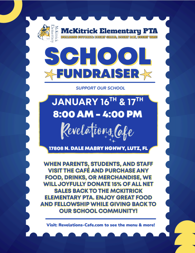 McKitrick Dine Out Revelations Cafe Flyer