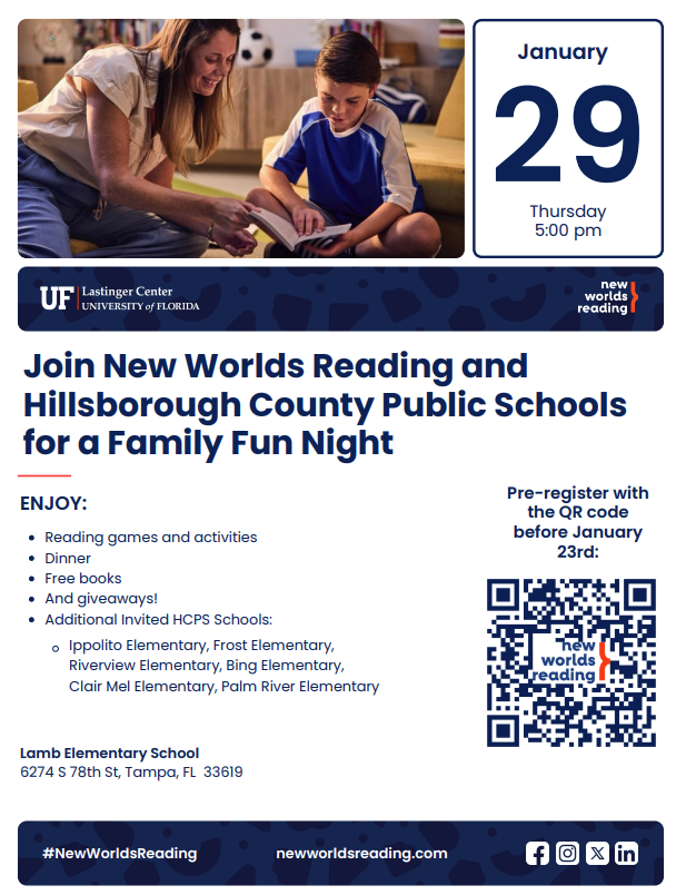 New Worlds Reading Flyer