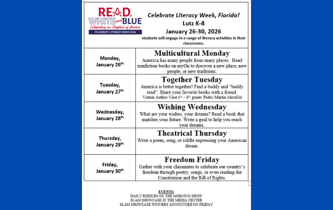 Celebrate Literacy Week, Read!