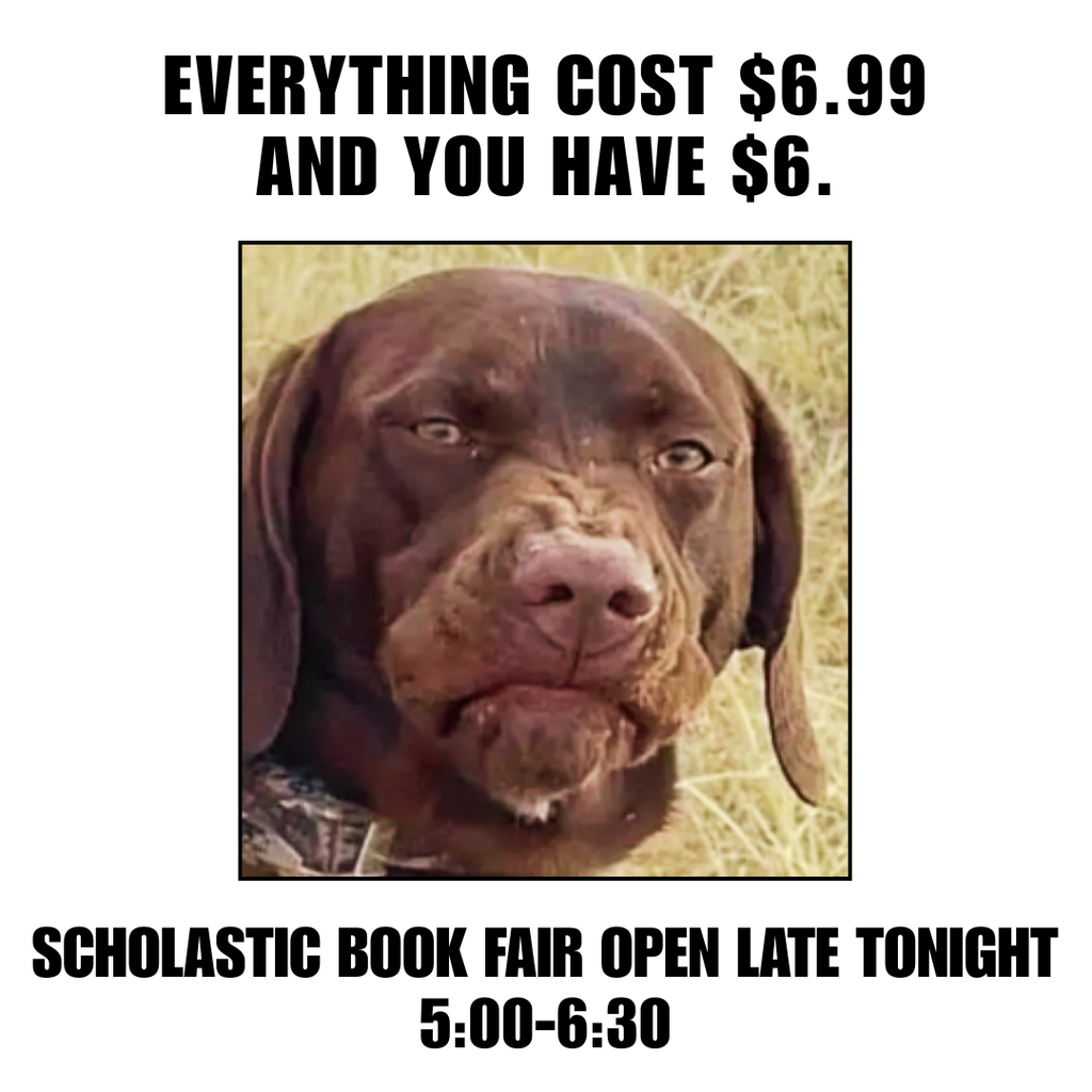 Book Fair OPEN LATE 1/29 5-6:30