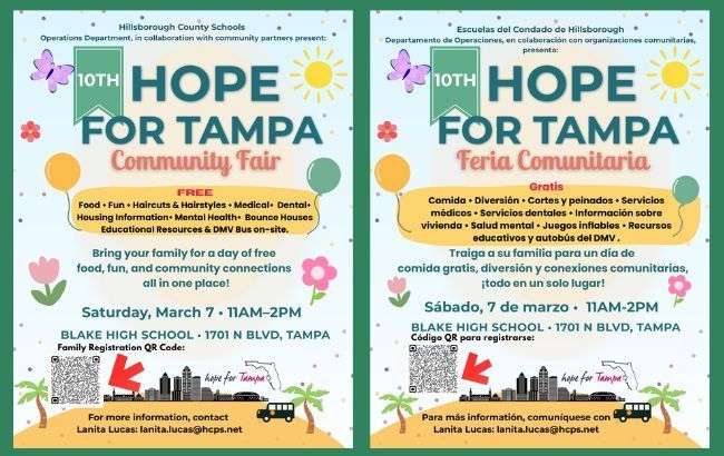 Hope for Tampa Community Fair Flyer