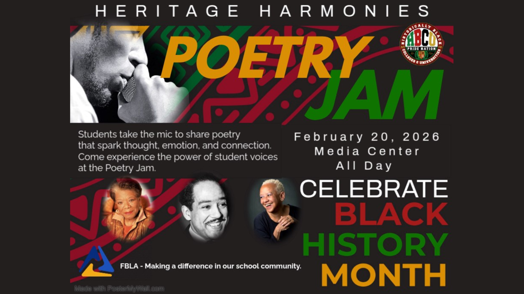 Heritage Harmony Poetry Jam - Sign up soon. Limited space available.