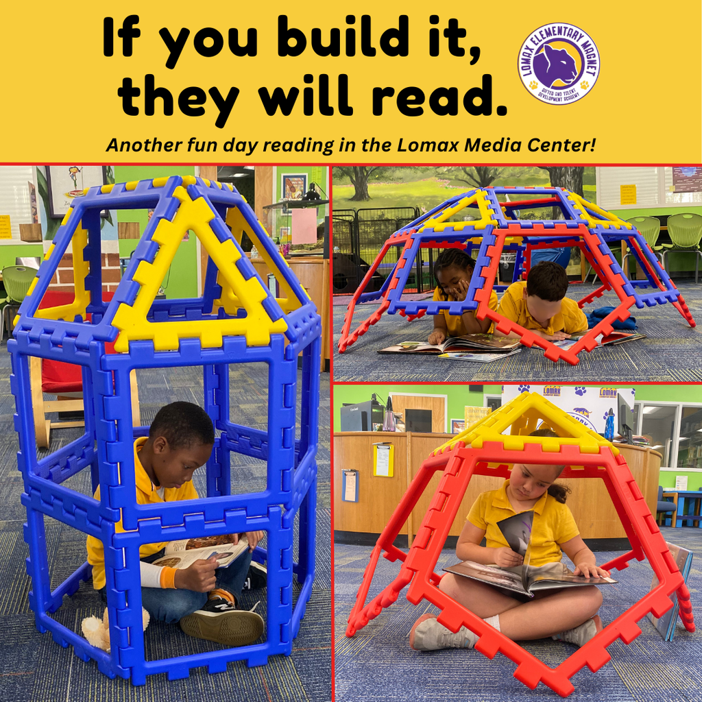 Reading in the Media Center is fun