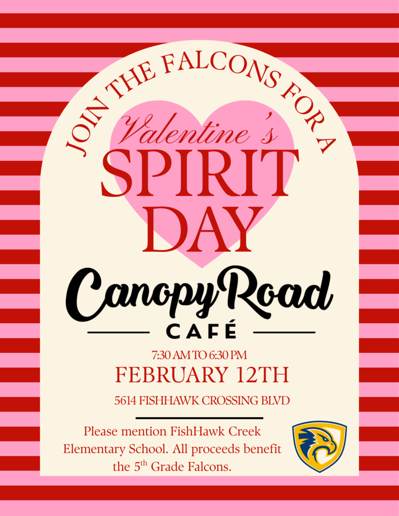 Canopy Road Cafe spirit day flyer