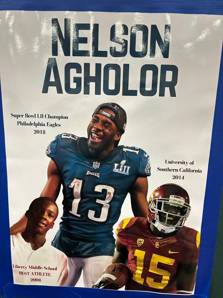 Liberty celebrates former eagle NFL player Nelson Agholor