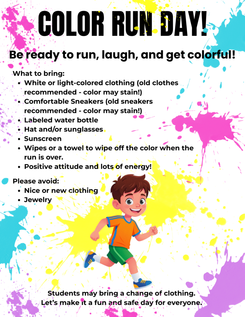 Color Run Day instructions 