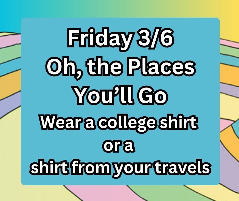 Oh, The Places You'll Go Day