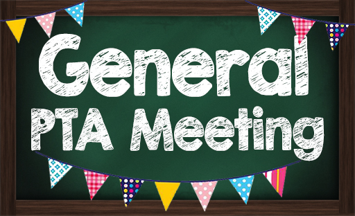 General PTA Meeting flyer flags in different colors and designs
