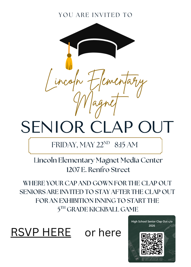 Senior Clap out invitation