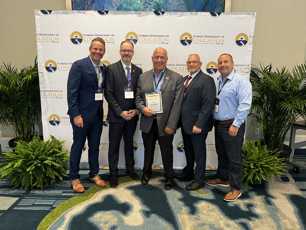 Chief John Newman receives the Florida's School Safety Specialist of the Year Award