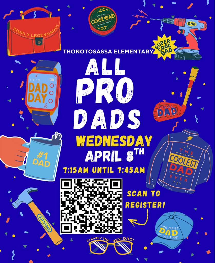 All Pro Dads Announcement, blue hat with the words - The best DAD of all time, blue jean jacket that says - The coolest Dad ever, red bag, hand drill, golf club, Dad Day watch