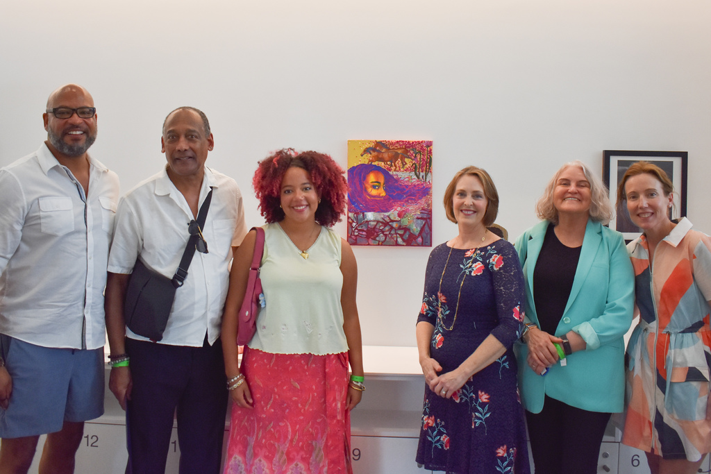 Blake Senior Cora Bowen with U.S. Rep. Kathy Castor 