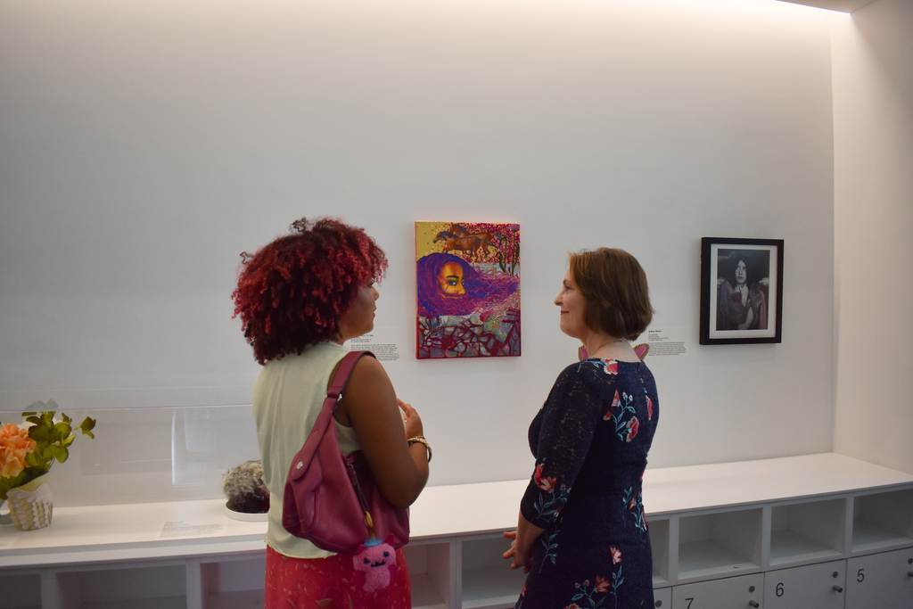 Blake Senior Cora Bowen with U.S. Rep. Kathy Castor 