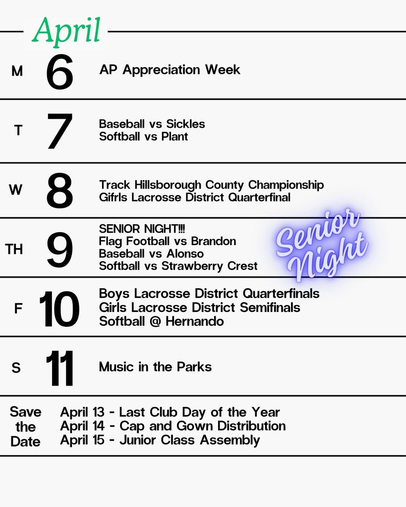 week at a glance
