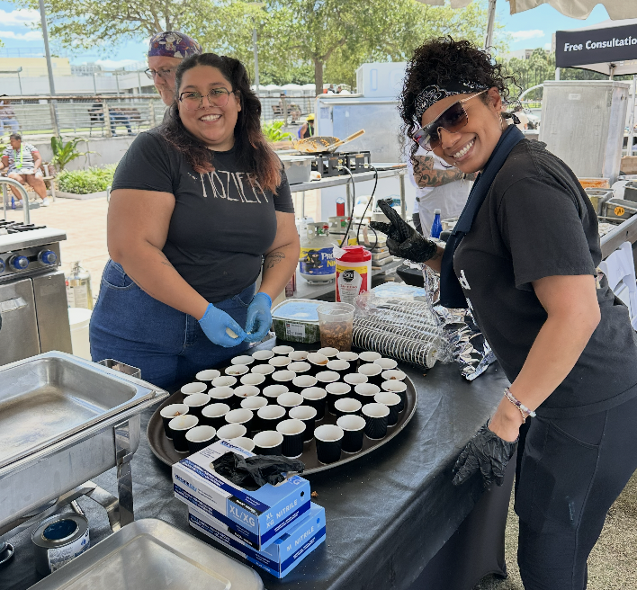 Students from Erwin Tech's Culinary Institute created tasty treats for patrons at the Tampa Bay Food and Wine Festival