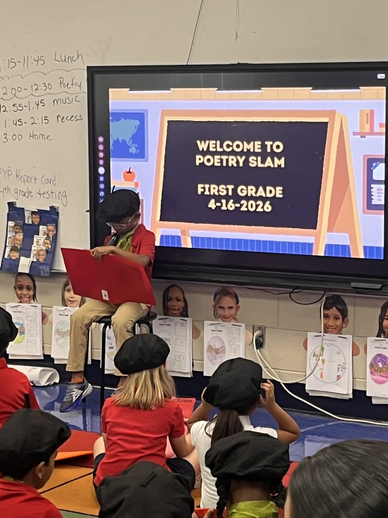 student reading poetry