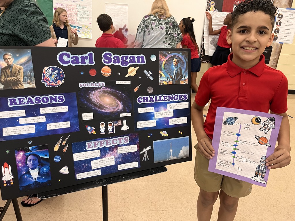 Student with an explorer project