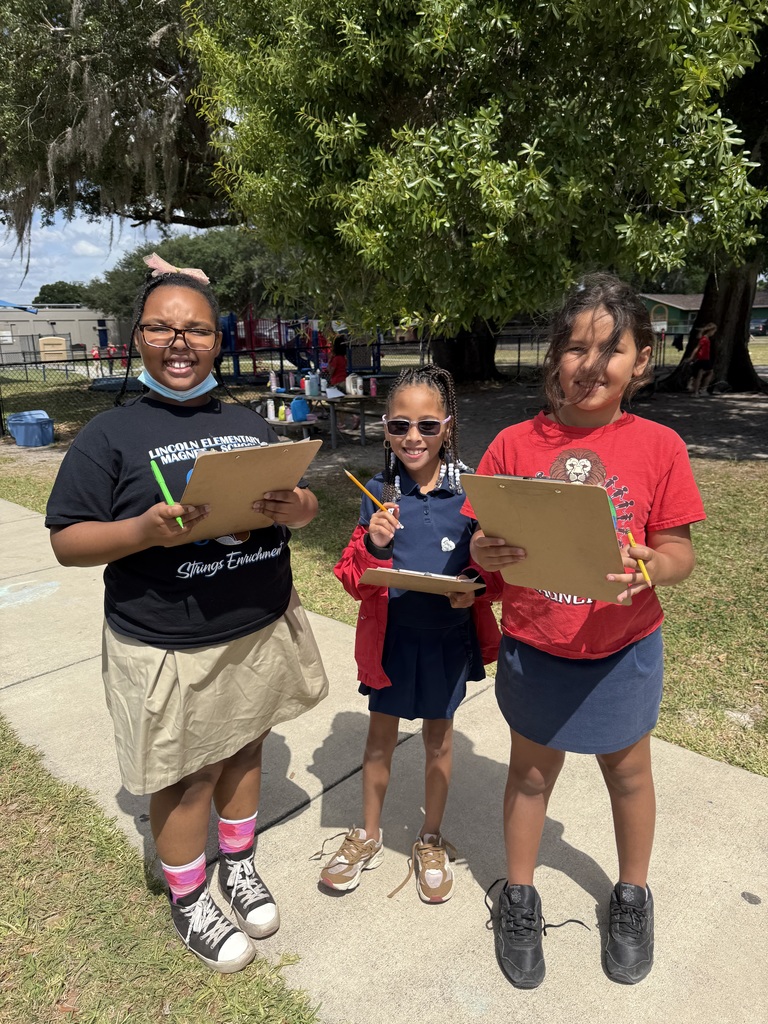 Students collecting data