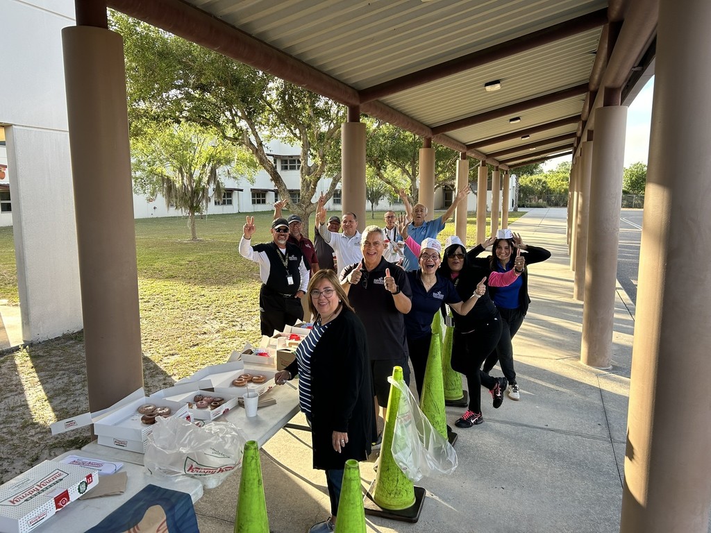 Pictures of the Steinbrenner bus drivers on bus driver appreciation day having fun.