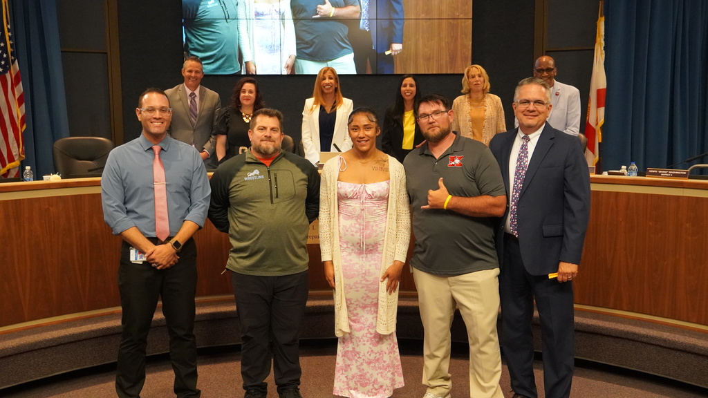 School Board Recognition Meeting award recipients